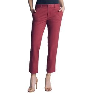 GAP Slim City Crop Burgundy Cotton Women’s Size 2 Pants NEW RETAIL $60